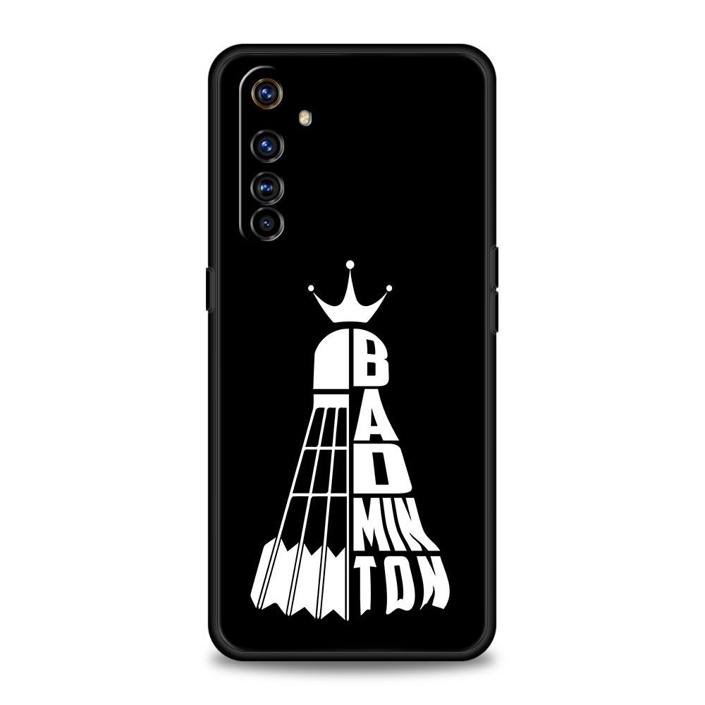 badminton Phone Case For Realme 13 12 10 9 8 7 GT3 GT5 GT2 Pro Plus 5G C21 C25 C35 GT Neo 2 3 3T 5 Cover
