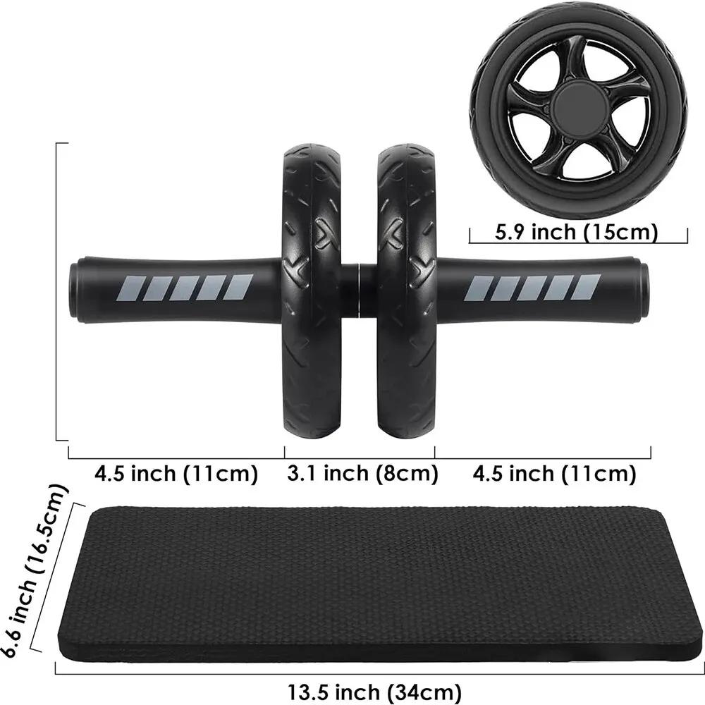 AB Roller Wheel pro AB Roller Workout vybavení AB Roller s kolenní podložkou AB Roller Wheel s odporovými gumami AB Roller Workout