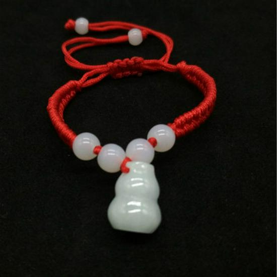 Men's & Women's Hand-Woven Red Jade String Bracelet - Popular Benmingnian Knot Jewelry