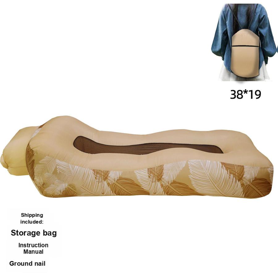 Multifunktionales aufblasbares Sofa-Bett für den Außenbereich, automatisches schnelles Aufblasen, Camping-Picknick-Schlafmatte, Seitenschutz, Luftkissen