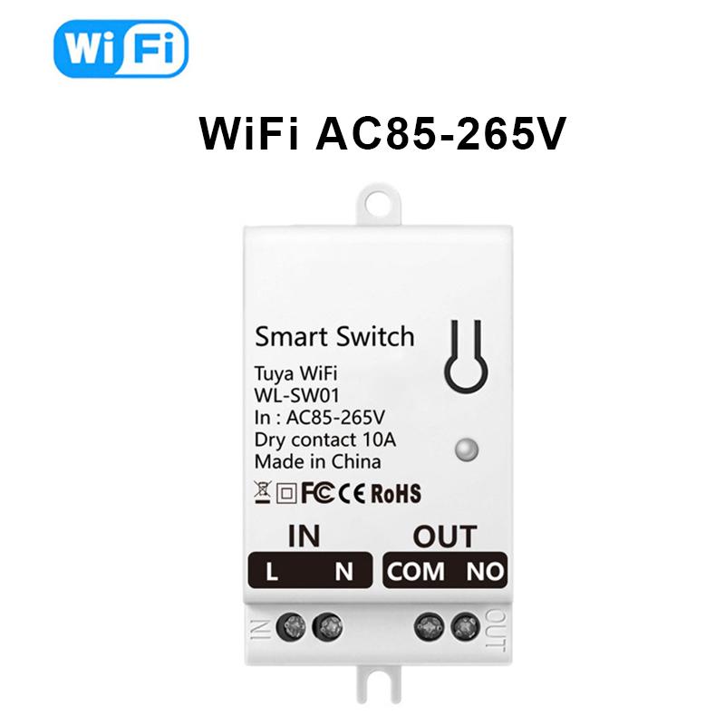 Tuya Smart Dry Contact Zigbee WiFi Switch Module Smart Home DIY Breaker Relay DC 8-40V AC 85-265V Works with Alexa Google Home