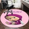 Personalized M-Masha and the Bear Round Chair Office Rug - Perfect for Mat, Office Chair & More - Ideal Gift for Birthdays and Holidays