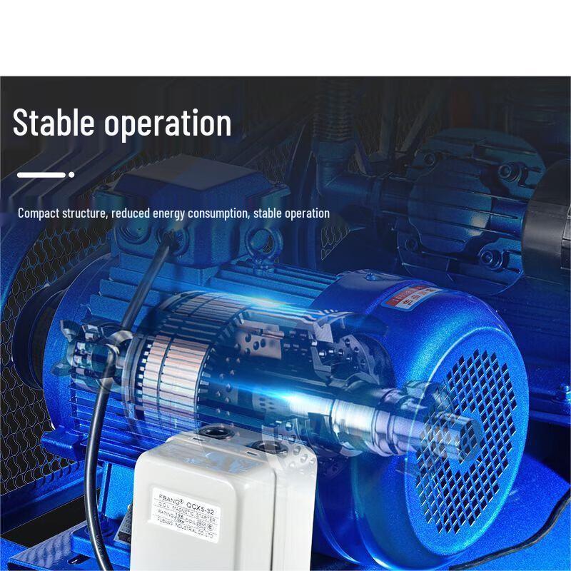 NuoShuEr 0.36-12.5 220V Belt-driven Air Compressor CN Plug (adapter Included)