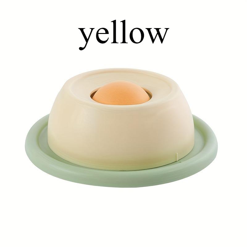 1 Stück Interaktives Katze Langsamfutter Spielzeug - Kippsicher, Selbstspielende Snackplatte mit Leckspaß für Zahngesundheit, Ohne Batterie