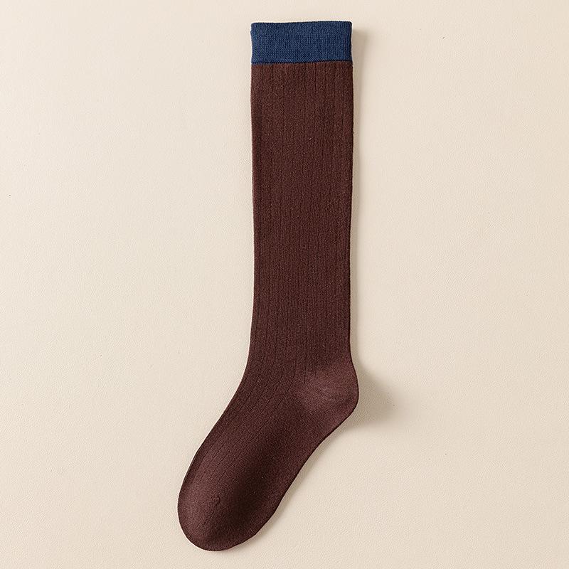 Winter and Autumn Color-patterned Ankle-length Stocking, Compression Stockings, Home and Casual Winter Women's Socks
