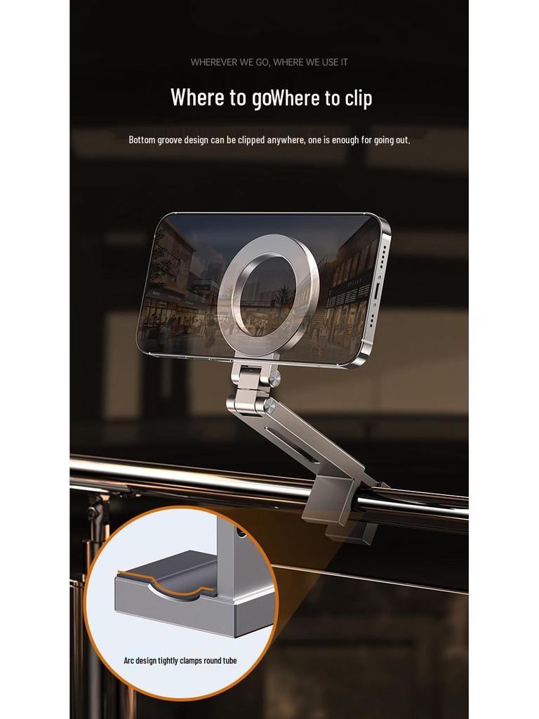 New MagSafe Foldable Rotating Phone Stand: Portable, Magnetic, and Travel-Friendly