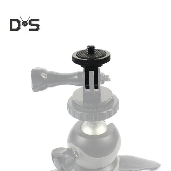 Action Camera Tripod Mount for Insta360 for GOPRO 1/4-inch Screw CNC Aluminum Alloy Mini Tripod Adapter Sports Camera Accessories