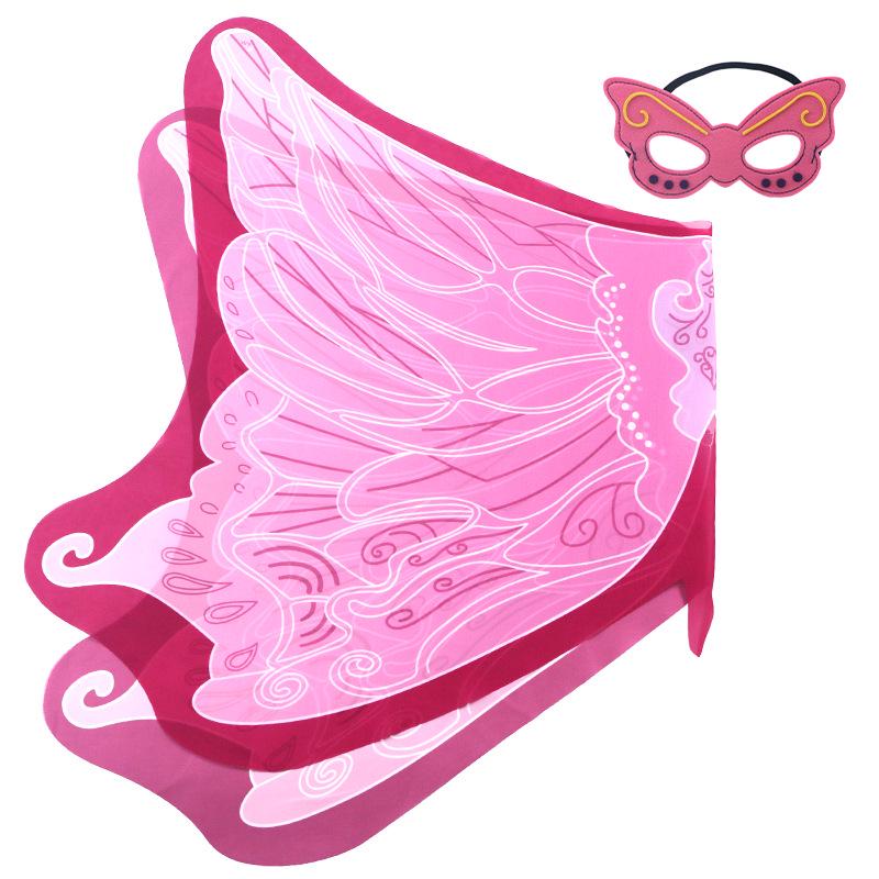 Children's Elf-Style Angel Butterfly Costume Set with Wings and Mask