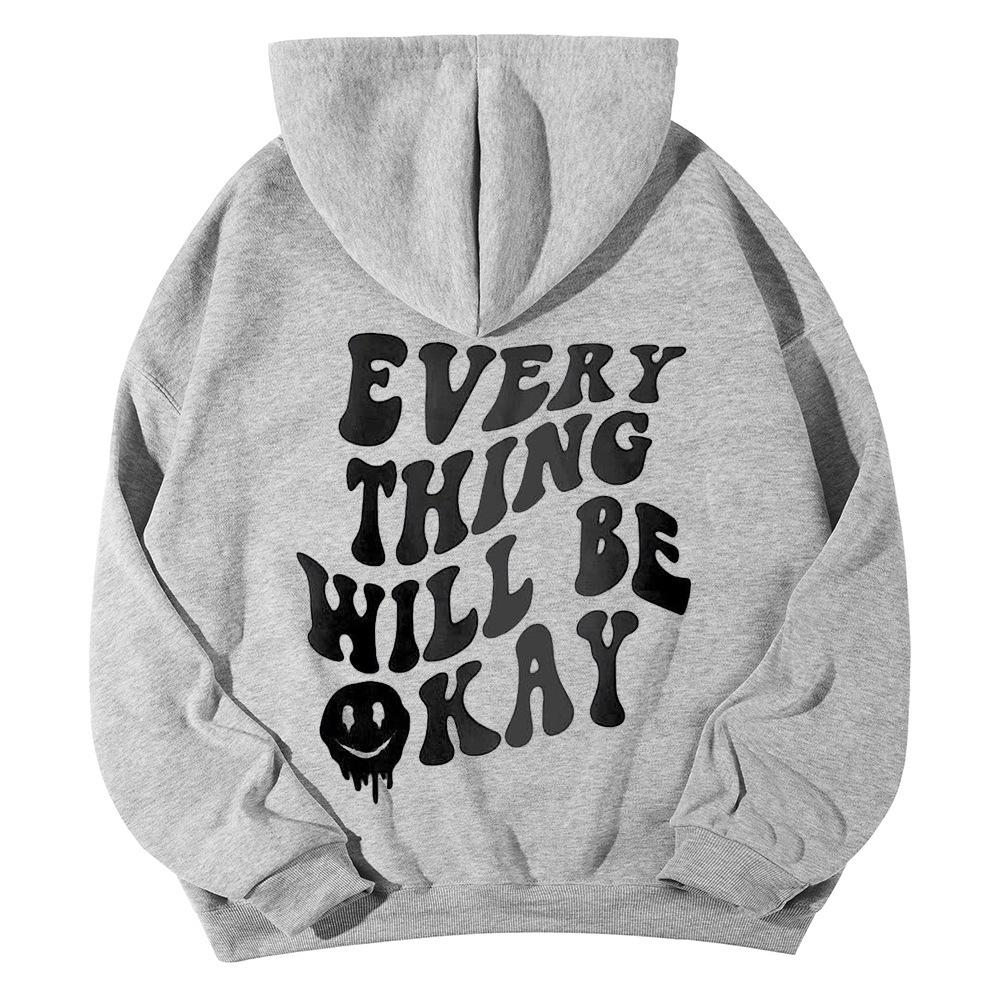 SOLY HUX Women's Sweatshirt Pattern Hoodie Casual Long Sleeve Loose Pullover with Kangaroo Pocket