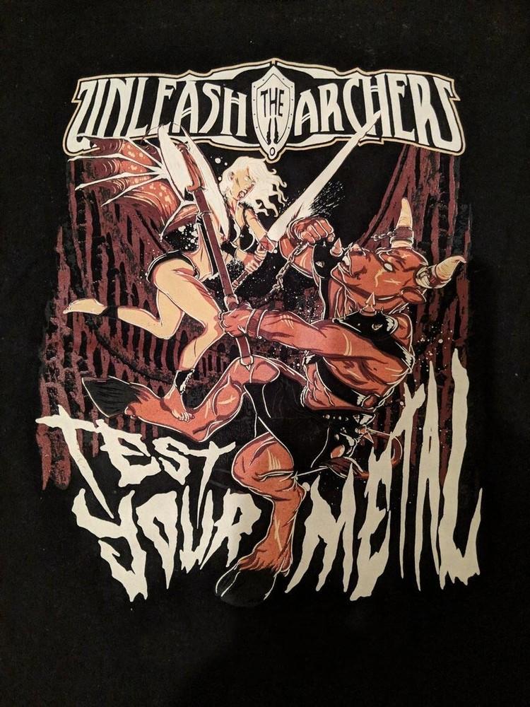 Unleash the Archers - Test Your Metal Black Men S-234XL T-shirt M308 Unisex T-Shirt S