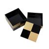 Osaka Choseido Checkered Gold 12cm Black Yamanaka Lacquer Box with Original Cooler Bag and Bonus Perfect for Sports New Eve and 3-Tiered Included.