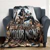 Name Custom Motörhead Print Flannel Blanket High Quality Warm Comfortable Cover for All Seasons Perfect for Gifts Home Decor