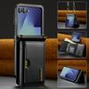Retro Auto Leather Crossbody Phone Case for Samsung Galaxy Z Flip 7 Flip6 Long Strap RFID Blocking Card Slot Wallet Stand Cover