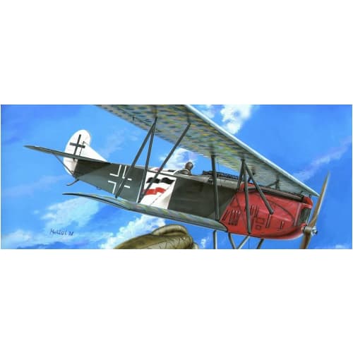 Barom 1/144 scale German Air Force Fokker D.7 Biplane Fighter Set of 2 Plastic Model Kits CV14403