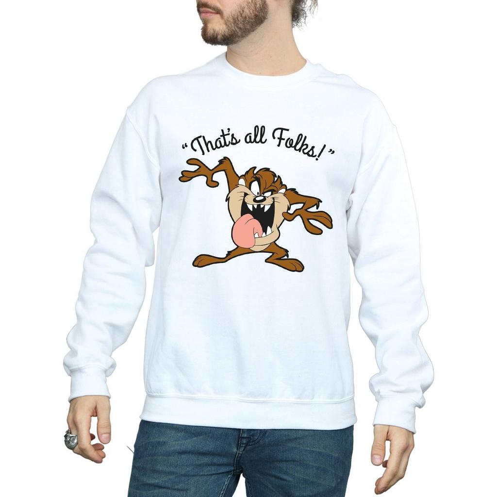 Looney Tunes Mens That´s All Folks Taz Sweatshirt