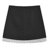 Polka Dot Lace Patchwork A-line Bodycon Skirt - Sweet Style High Waist Summer Outfit for Women