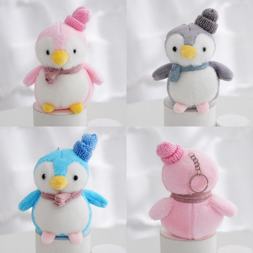 Adorable Plush Penguin Keychain Backpack Accessory Soft Stuffed Animal Toy 12cm