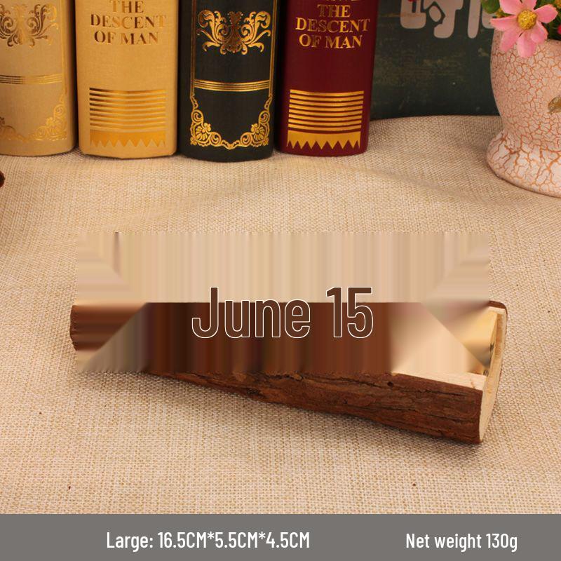 Simple Wood Flip Calendar: Perpetual Desk Ornament & Photo Prop