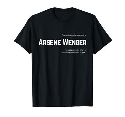 Koniec jednej éry pre Arsena Wengera Merci Wenger - Tričko