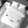 M-Miffy Kawaii Duvet Cover Set Home Style Bedding Soft Laundry Cotton Bed 3 Piece Set Student Dormitory Gift