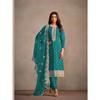 Pákistánský návrhář Indický Salwar Kameez Těžká organza Bollywoodský Salwar oblek v1004
