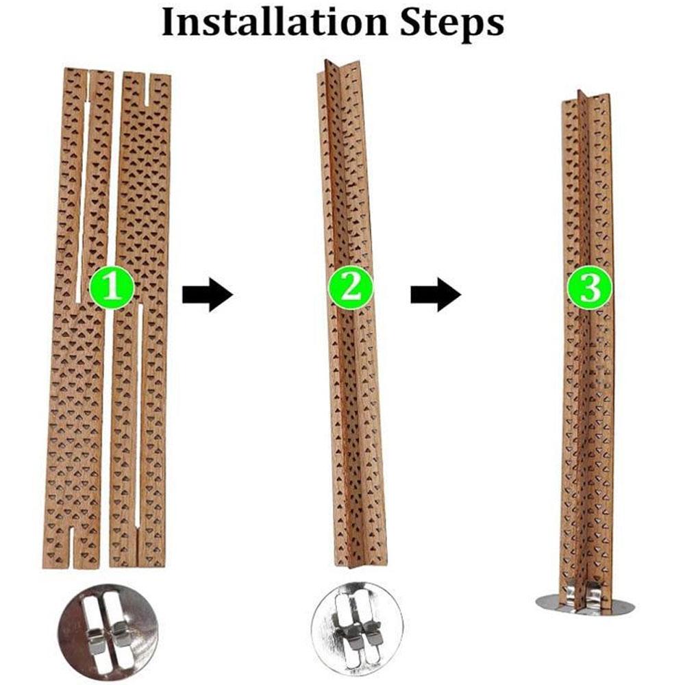 10pcs/set Triangular Shaped Hole Cross Wood Wicks Centering Device Easy To Burn Wooden Wick DIY Candle Making Tool Candle Accessories