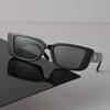 Fashion Women Sunglasses Men Square Vintage Big Frame Sun Glasses Stylish Mirror Black Retro Oculos
