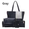 Fashion Women Splicing Color Shoulder Bag Pu Leather Handbag Holder Messenger Bag 4cs With Premium Quality Materials And Timeless Design