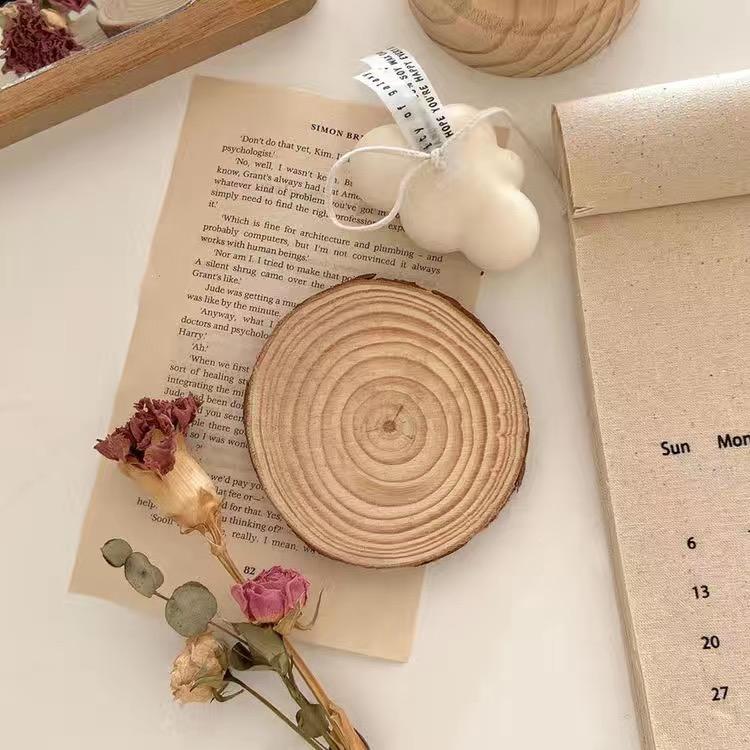 Holzuntersetzer, Ins Fotografie-Requisiten, Untersetzer im nordischen Stil, Anti-Verbrühung und Wärmeisolierung, Holz-Essunterlage