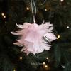 New Pink White Feather Petals Sticky Powder Christmas Foam Balls Christmas Tree Pendants Christmas Decoration Supplies