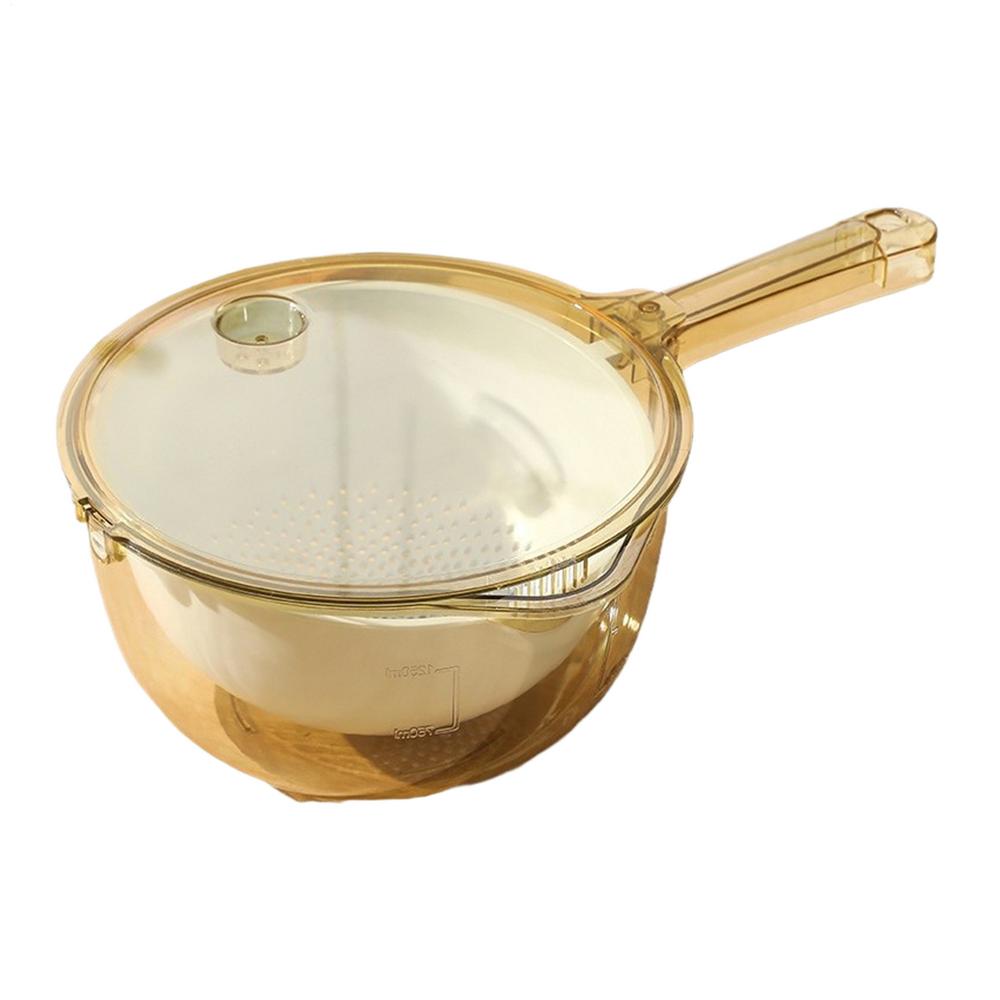 Vegetable Washing Basket | Kitchen Draining Basket | Multi-Functional Strainer Colander with Spout and Handle