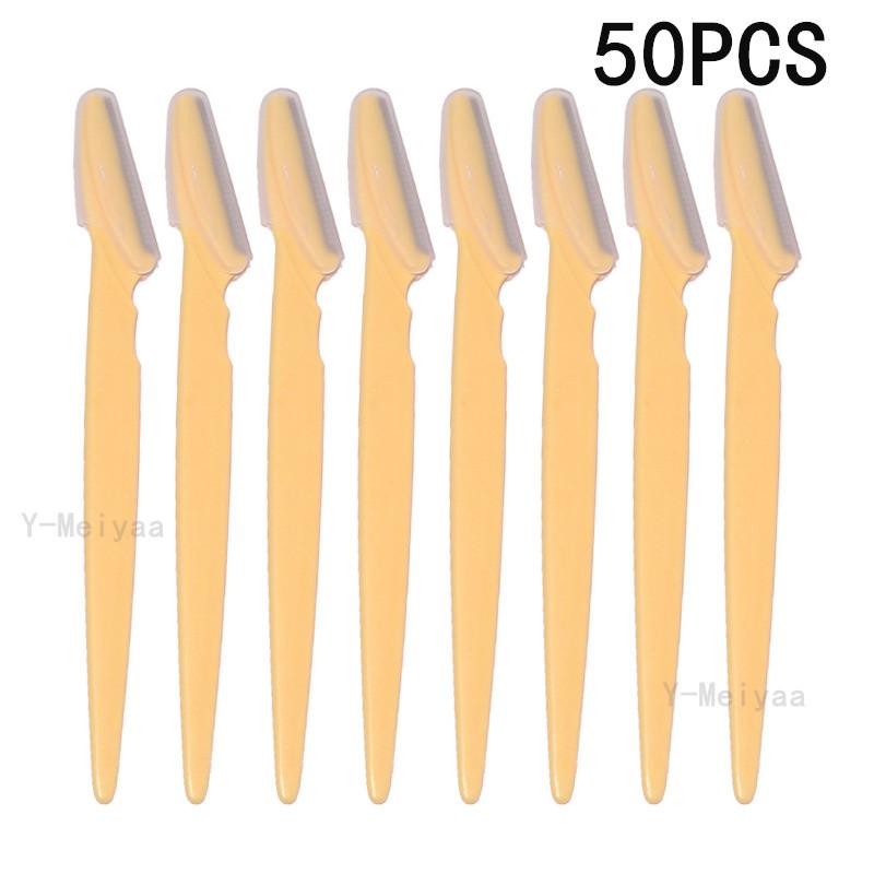 5/10/50Pcs Eyebrow Trimmer Makeup Tools Safe Eye Brow Razor Face Body Hair Removal Shaver Blades Woman Eyebrows Shaping Knife