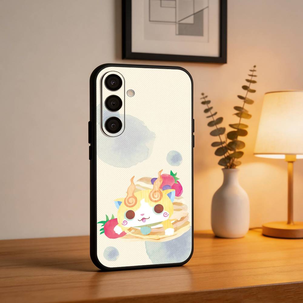 Y-Yokai Amine W-Watchs  Phone Case For Samsung  A73,72,71,53,52,51,22,91,80, Soft Black Cover Samsung a52