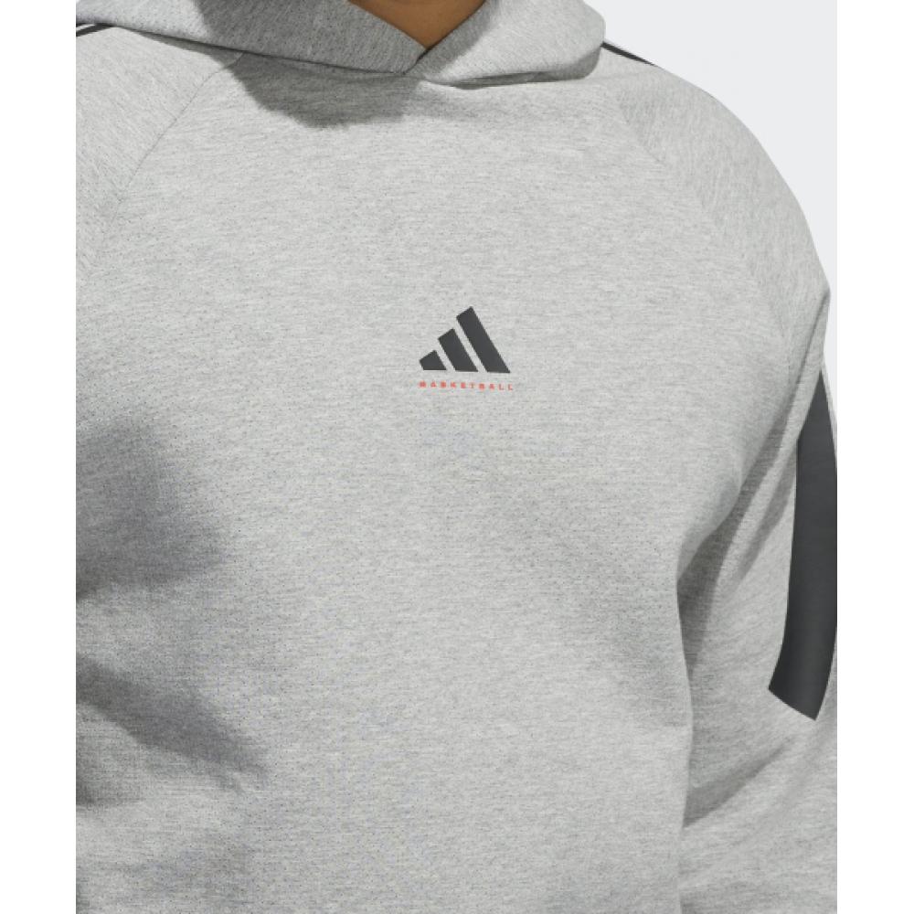Adidas Basketball Spacer Hoodie   Grey Jd7466