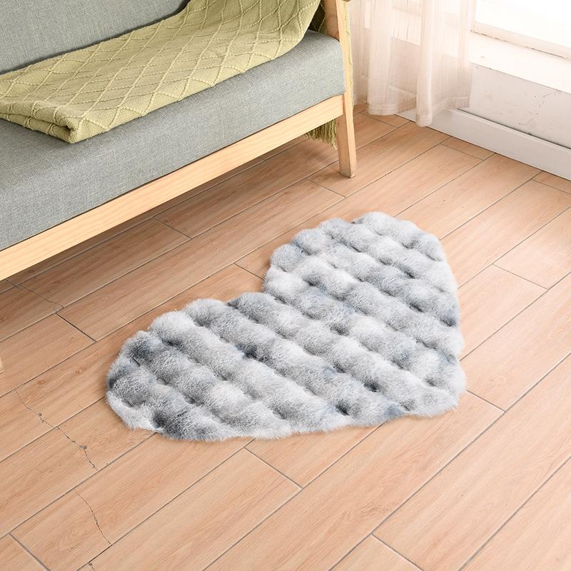 Carpet Soft Plush Bedroom Heart Bedside Mat Rug Sofa Cushion Indoor Rugs Seat Cushion Carpet for Living Room Dropship