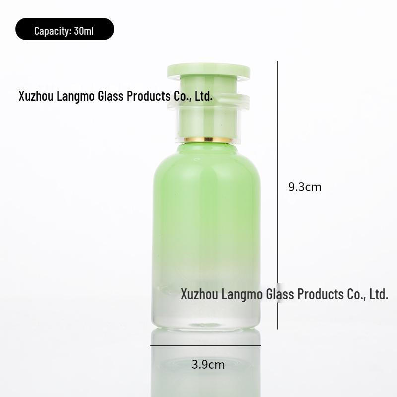 Gradient Macaron Glass Perfume Spray Bottle - Portable Cosmetic Sample & Hydrating Bottle