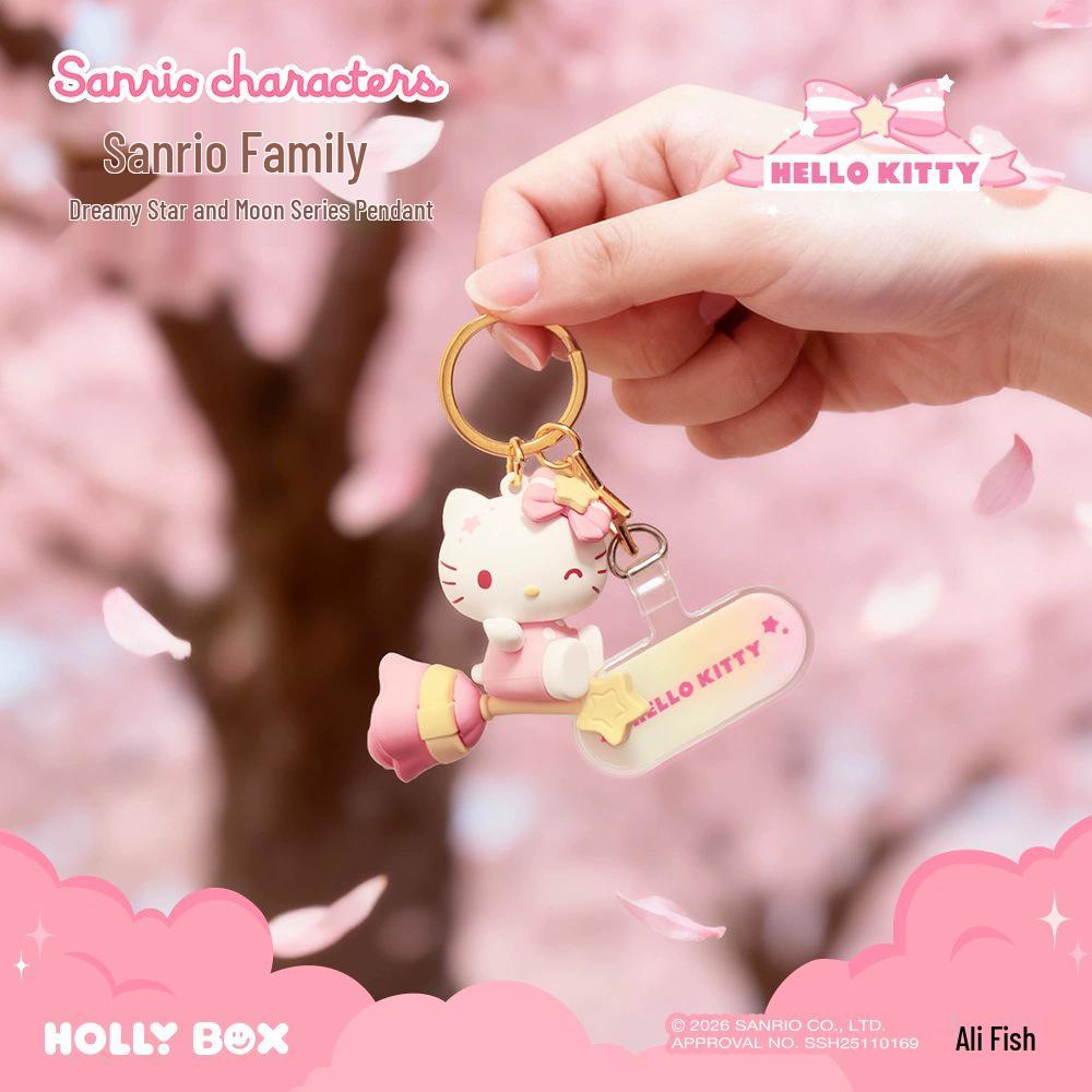 Sanrio Cinnamoroll & Kuromi Charm Keychain Pendant