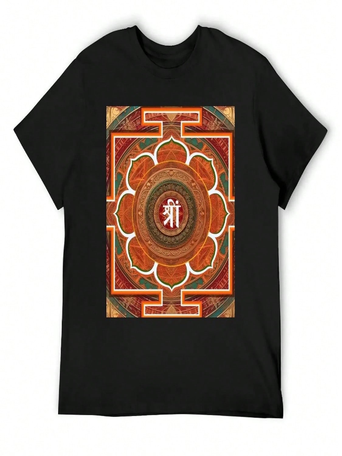 Symbol And Mantra Of Goddess Lakshmi, Goddess Of Fortune And Prosperity T-Shirt S разноцветный
