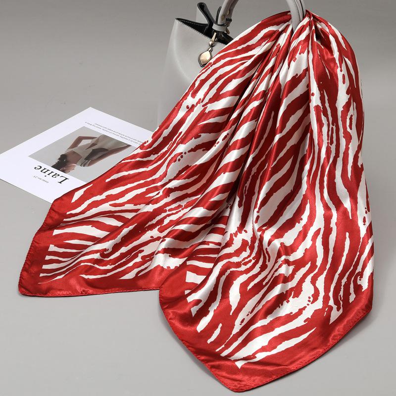 90 Square Scarves, Silk Scarves, Women's New Spring and Summer High-end Sense Versatile, Thin Scarves, Shawls Outside