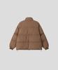 Black Moment Wool Short Padded Jacket [Brown]