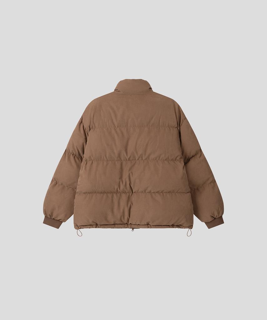 Black Moment Wool Short Padded Jacket [Brown]