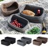Rectangle Desktop Organizer Basket Nordic Ice Silk Thread Fruit Basket Storage Basket  Gift