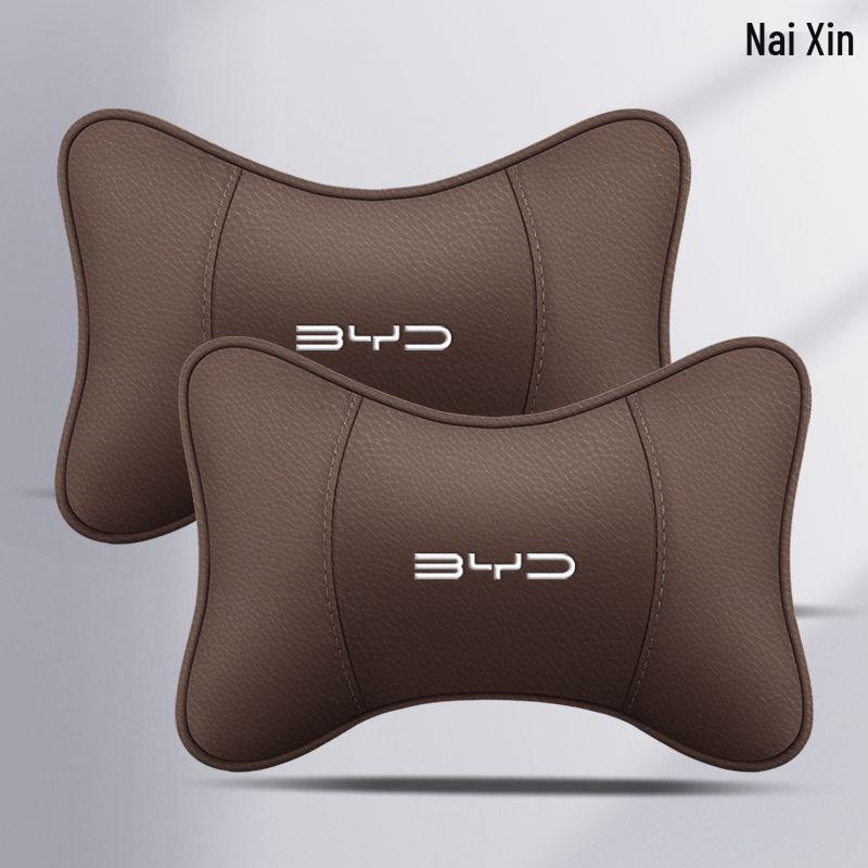 Compatible with New BYD Car Neck Pillow and Lumbar Support for Qin, Song Plus Dmi, Han, Tang, Yuan EV, and Dolphin Seal Models