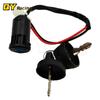 4&2 Wires  Universal 2 Ignition Keys Start Switch Door Lock Key Motorcycle Accessories for ATV Go Kart Scrambling Motorcycle
