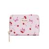 New Cherry Short Wallet PU Leather Large Capacity Cherry Bow Card Bag Lightweight Bowknot Card Bags Gril