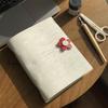 A5 travel diary, girls' leather notebook, student notebook, memo, 90 sheets, 180 pages, replaceable inner pages