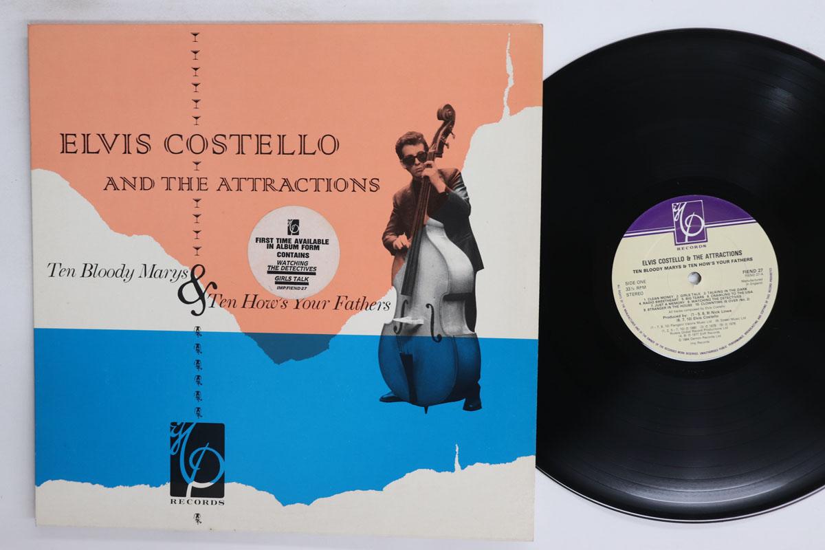 LP Record ELVIS COSTELLO THE ATTRACTIONS Ten Bloody Marys Ten Hows Your F FIEND27 IMP 1984 UK Rock Used