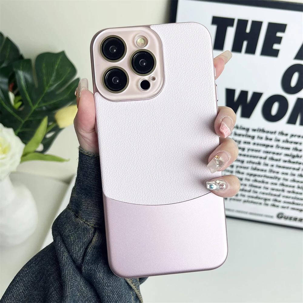 Modne Kryształowe Soczewki Kompleksowe Magnetyczne Etui Antywstrząsowe na Telefon Komórkowy dla IPhone 15pro 15promax 14plus 14pro 12pro 15 14promax