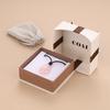 Rose Quartz Teardrop Love Charm Leather Necklace for Men and Women [KOAI]