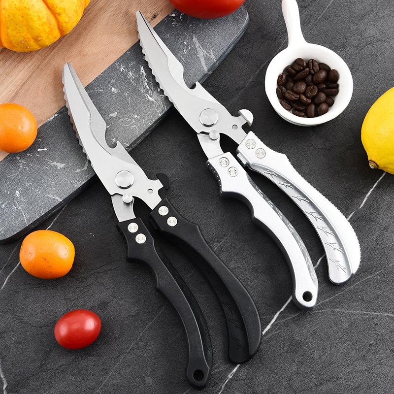 1 шт. Многофункциональные кухонные ножницы для измельчения куриных костей Кухонные ножницы из нержавеющей стали для резки рыбы и мяса